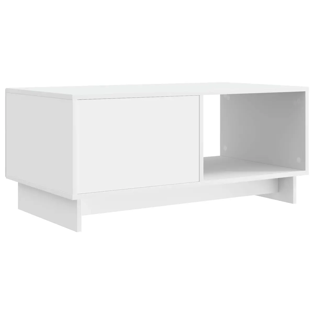 White Coffee Table with Ample Storage