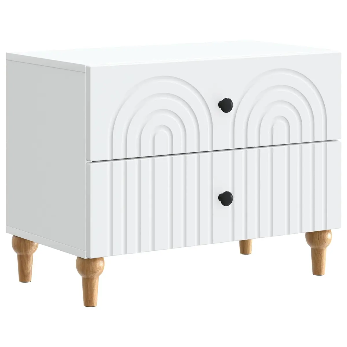 White Bedside Cabinet for Small Spaces