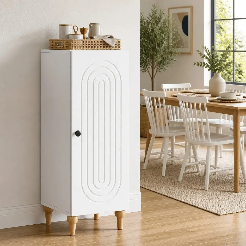 White Sideboard for Dining and Living Areas