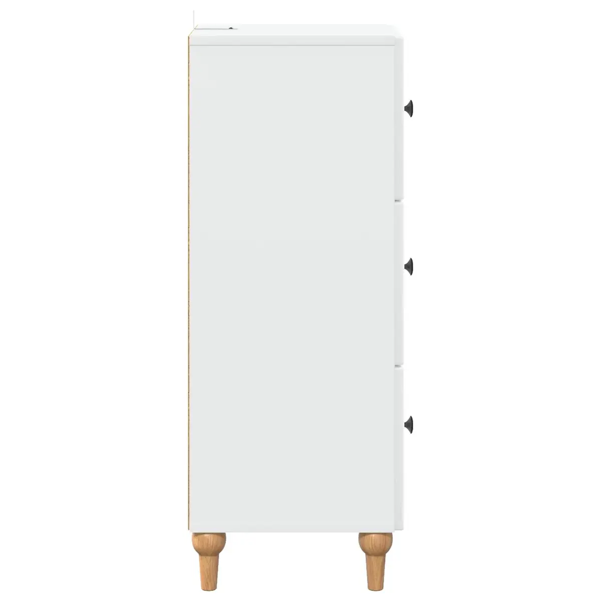 Drawer Storage Cabinet White 33 x 34.5 x 90 cm Engineered Wood Furniture