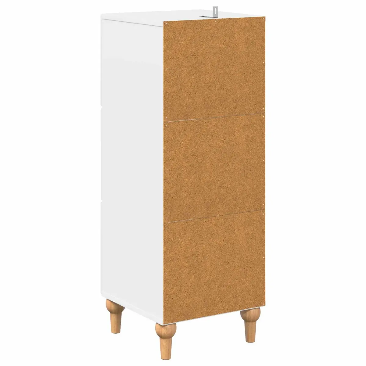 Drawer Storage Cabinet White 33 x 34.5 x 90 cm Engineered Wood Furniture