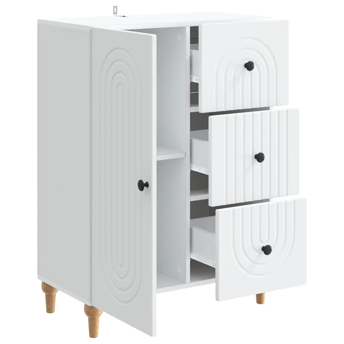 White Sideboard Cabinet for Home Organization