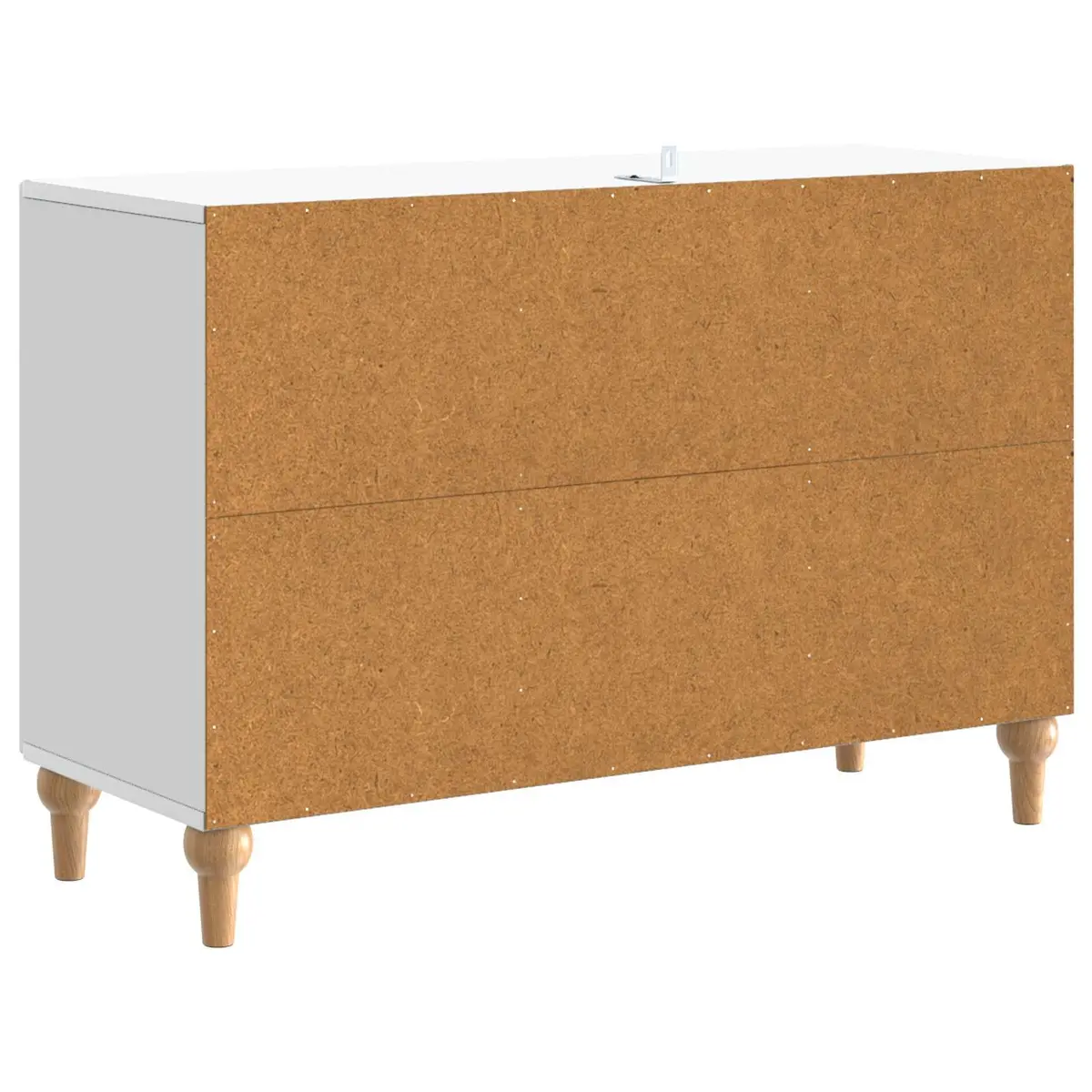 TV Cabinet Engineered Wood 89 x 34.5 x 60 cm White Modern Storage Unit with Drawer