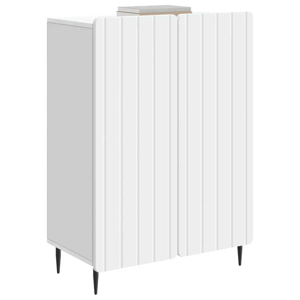Sideboard Engineered Wood 66 x 34.5 x 92 cm White Storage Cabinet