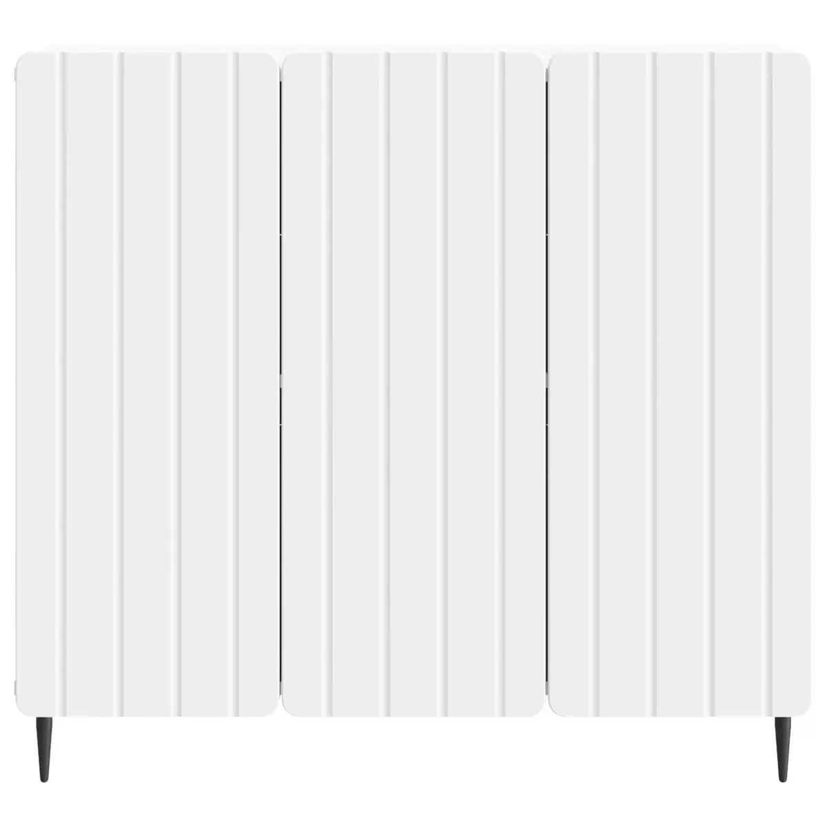 Storage Cabinet White Engineered Wood 89x34.5x82cm Living Room Dining Furniture