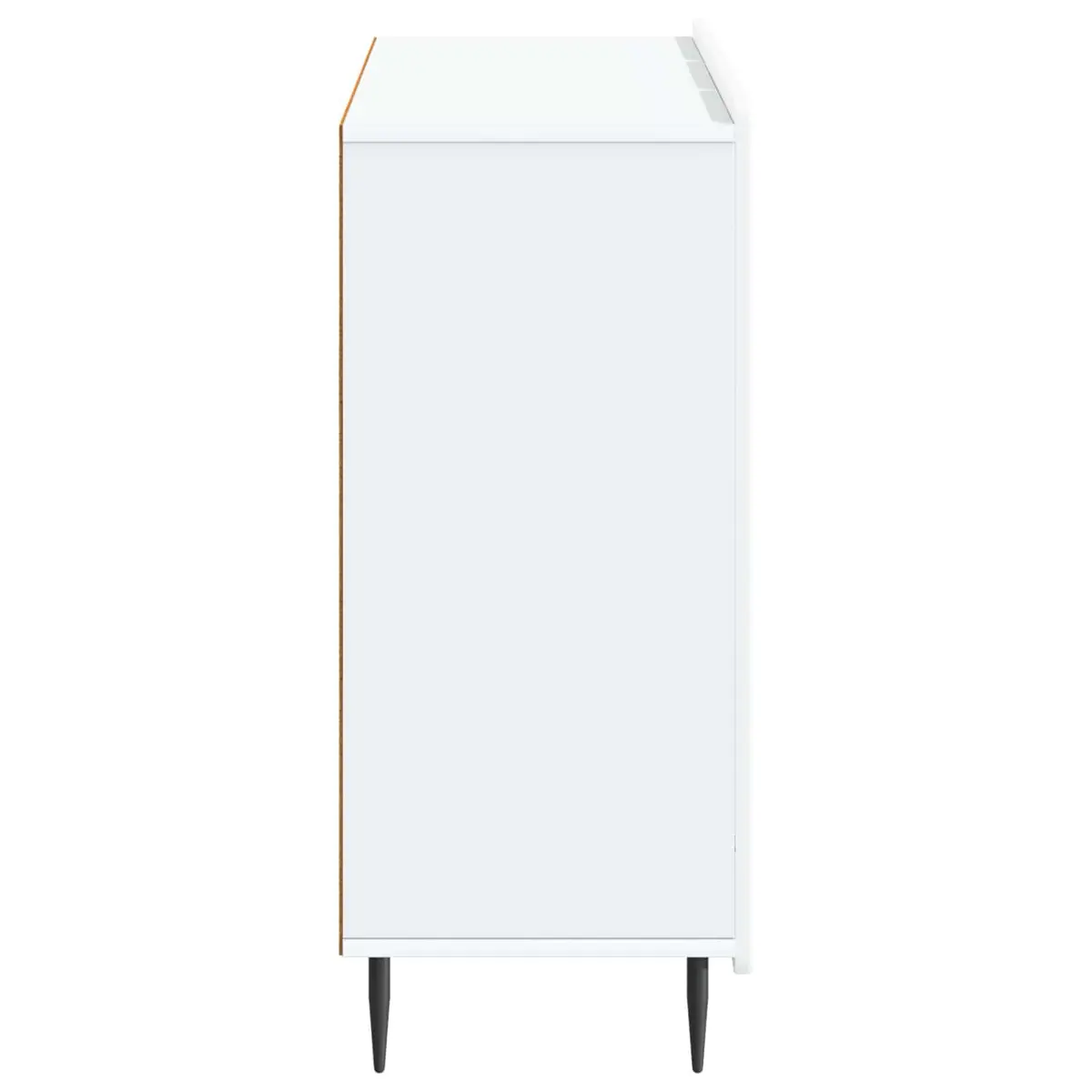 Storage Cabinet White Engineered Wood 89x34.5x82cm Living Room Dining Furniture