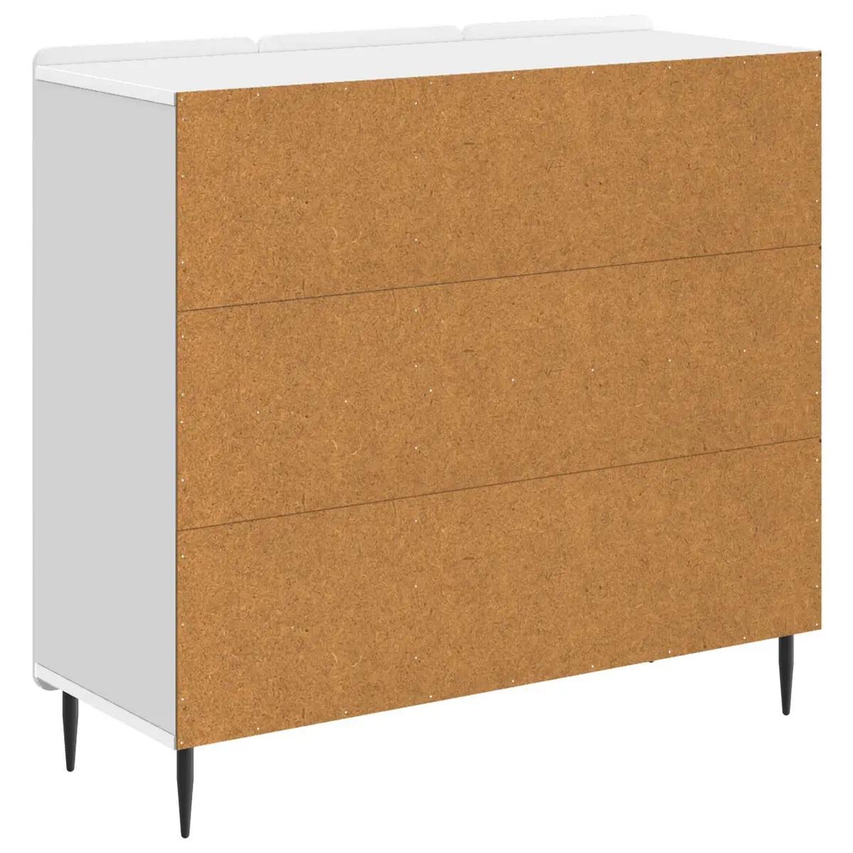 Storage Cabinet White Engineered Wood 89x34.5x82cm Living Room Dining Furniture