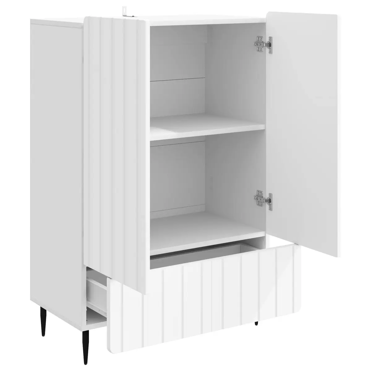 White Sideboard for Organized Living 66x34.5x97cm