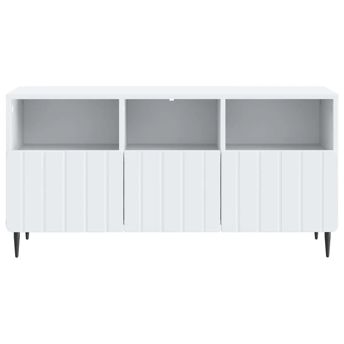 TV Cabinet with Drawer White Engineered Wood Storage Unit Living Room Furniture