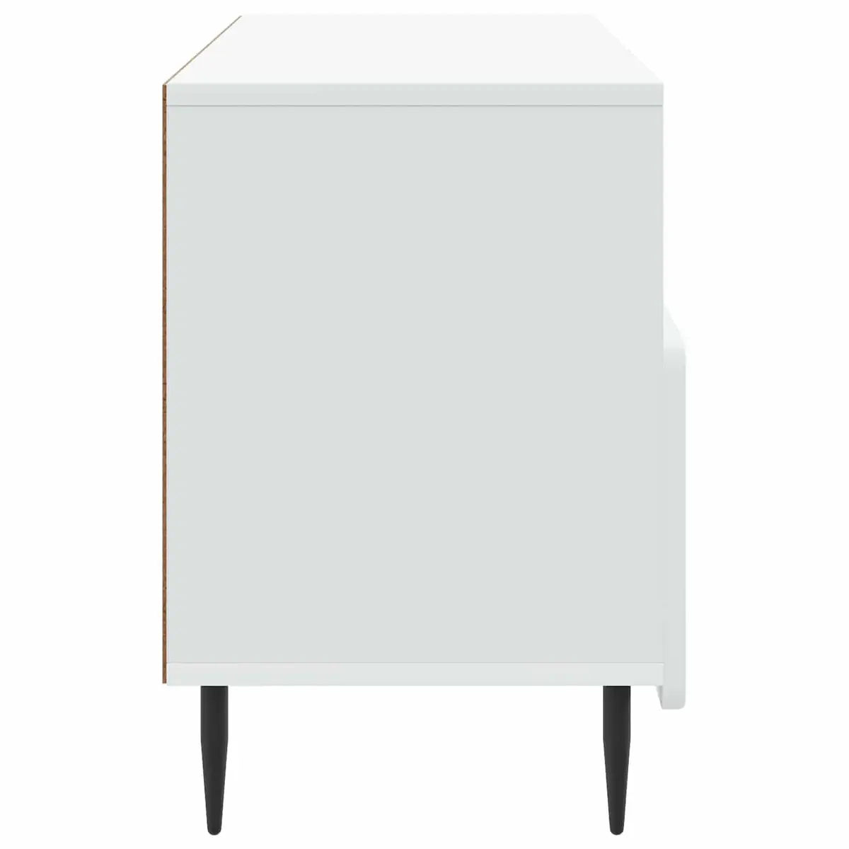 TV Cabinet with Drawer White Engineered Wood Storage Unit Living Room Furniture
