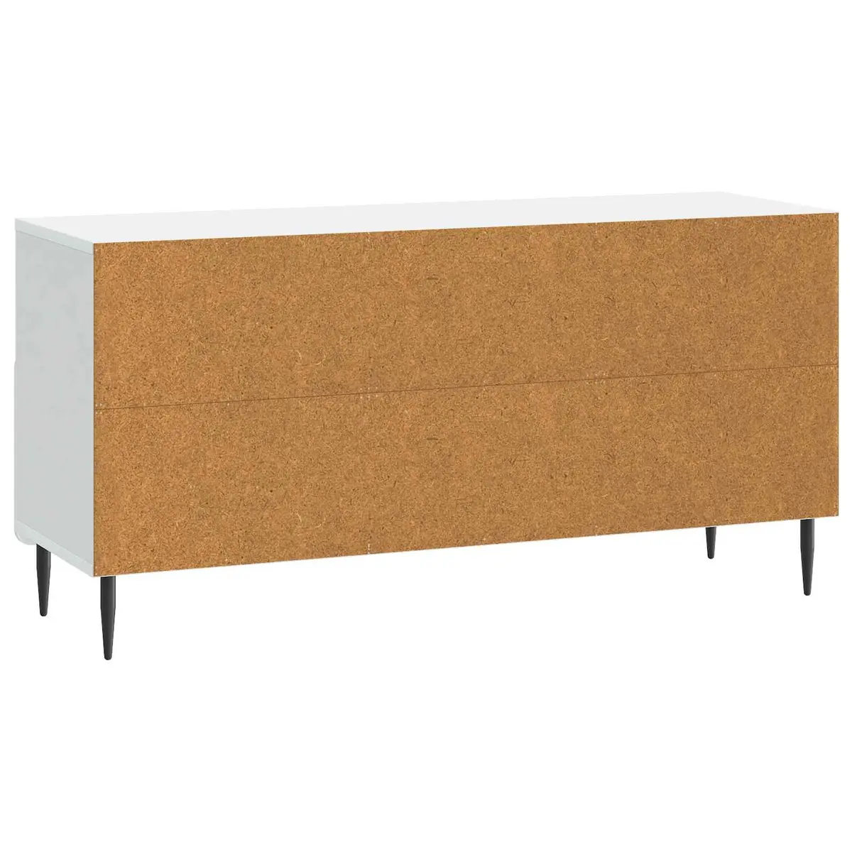 TV Cabinet with Drawer White Engineered Wood Storage Unit Living Room Furniture