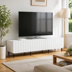Versatile White TV Cabinet: Ideal for Any Room