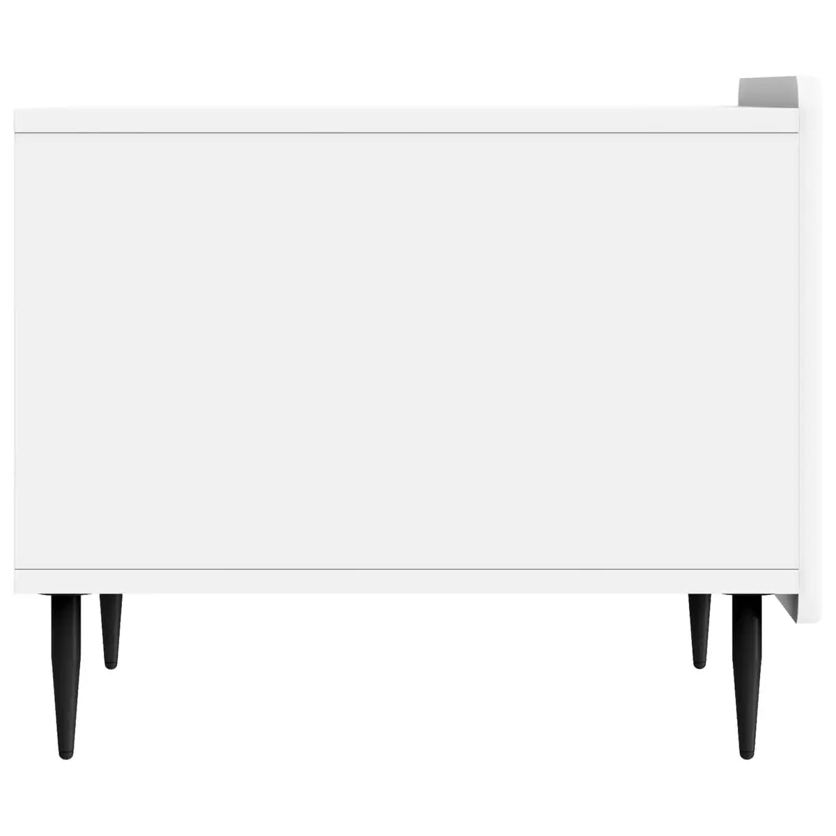 Coffee Table Engineered Wood Dual-Level 49 x 50 x 42 cm White
