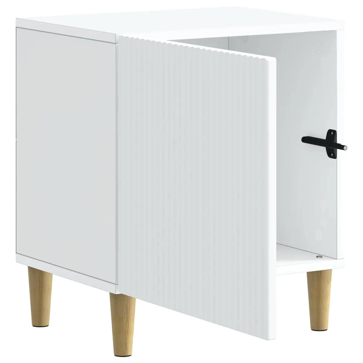Bedside Cabinet Engineered Wood 43 x 34.5 x 50 cm White