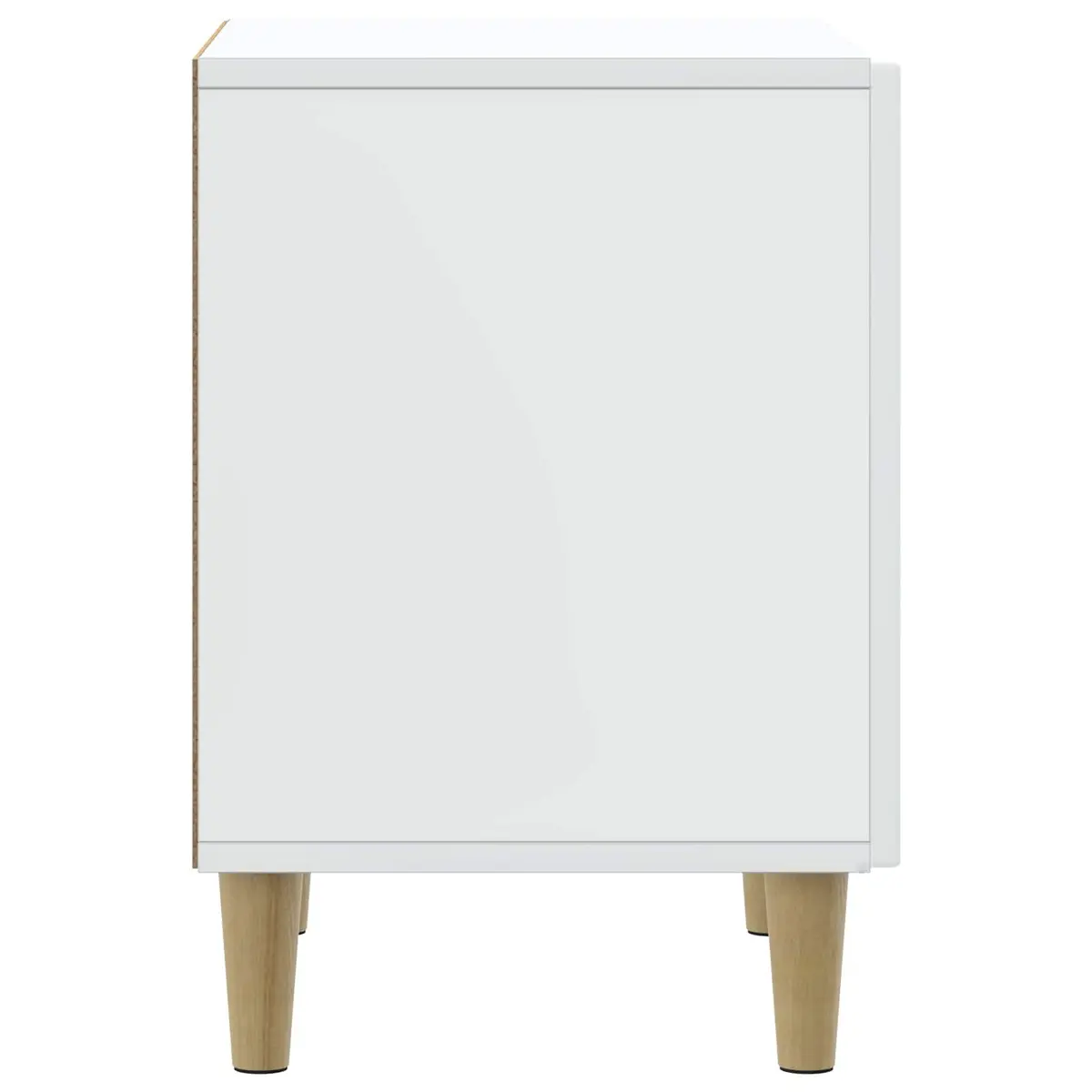 Bedside Cabinet Engineered Wood 43 x 34.5 x 50 cm White