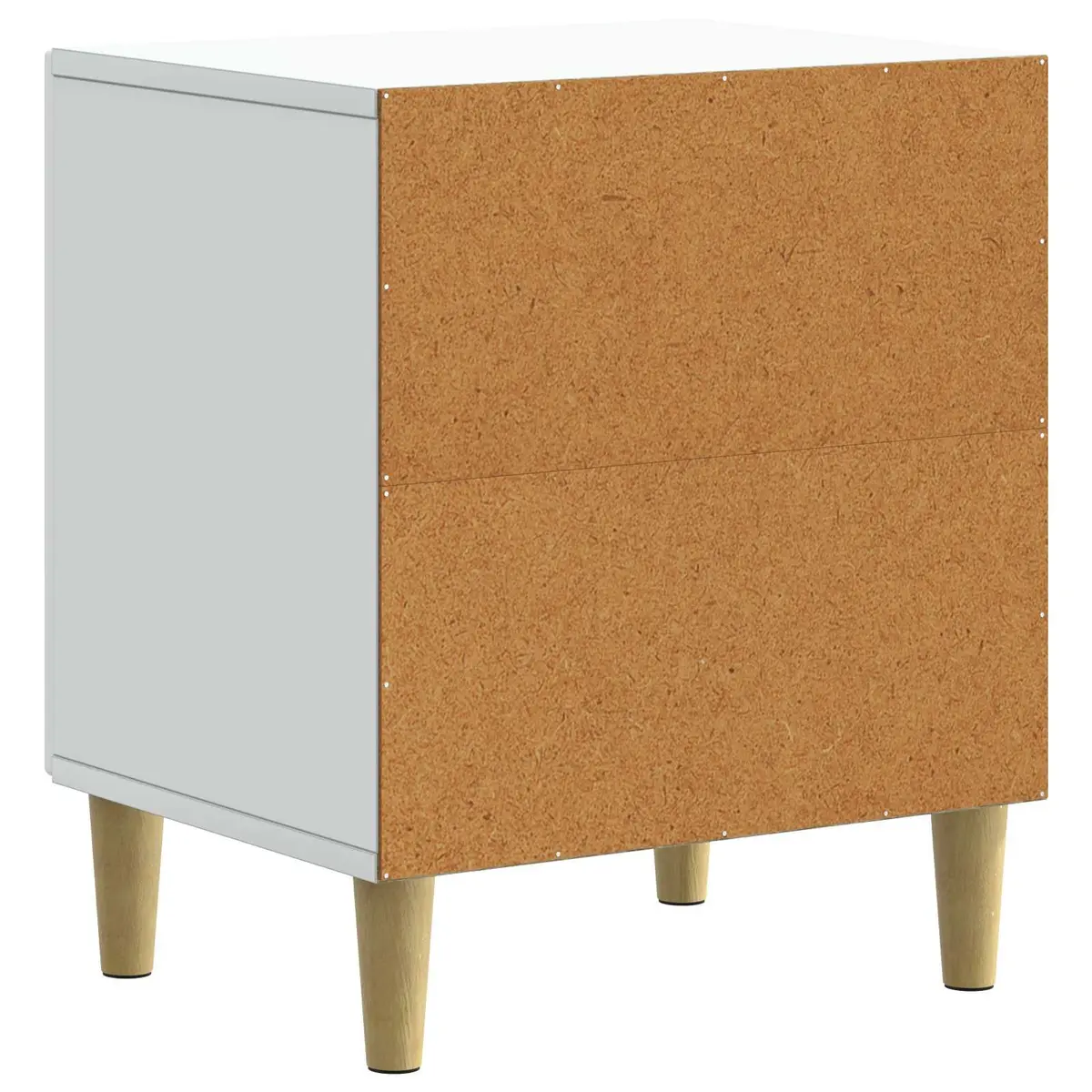 Bedside Cabinet Engineered Wood 43 x 34.5 x 50 cm White