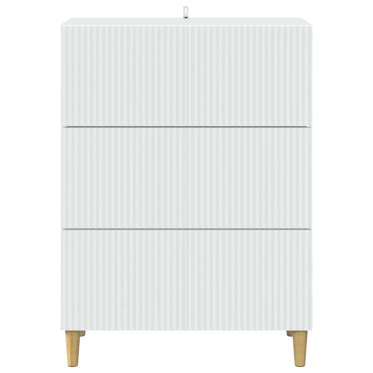 Storage Drawer Cabinet Engineered Wood White 66x34.5x90cm