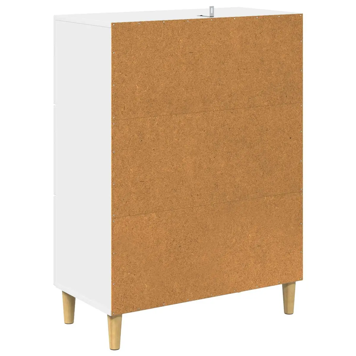 Storage Drawer Cabinet Engineered Wood White 66x34.5x90cm