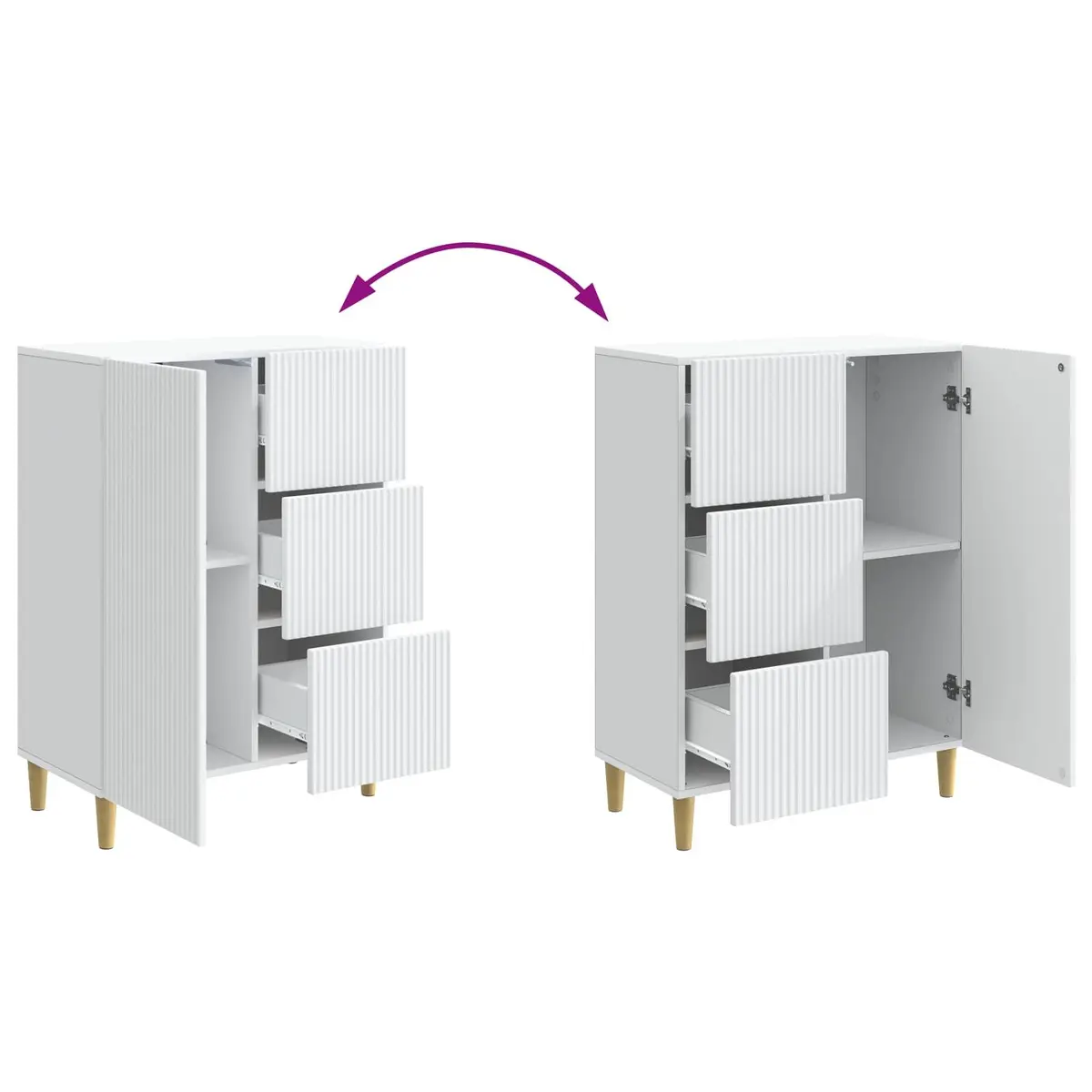 White Sideboard for Home Organization