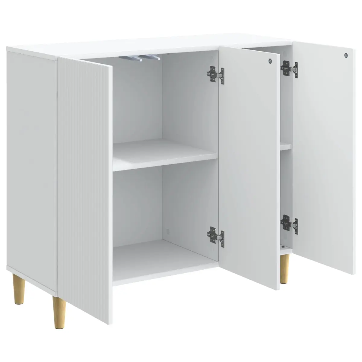 Sideboard Storage Cabinet Engineered Wood 89 x 34.5 x 80 cm White