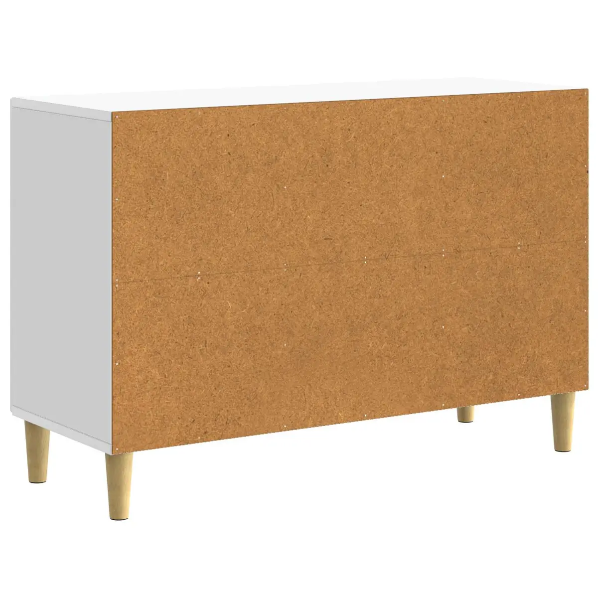 White Sideboard Storage Cabinet Modern Design Living Room Furniture 89x34.5x60cm