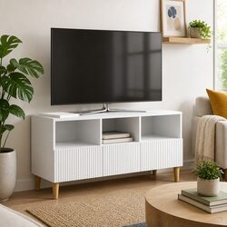 Practical White TV Cabinet for Everyday Use