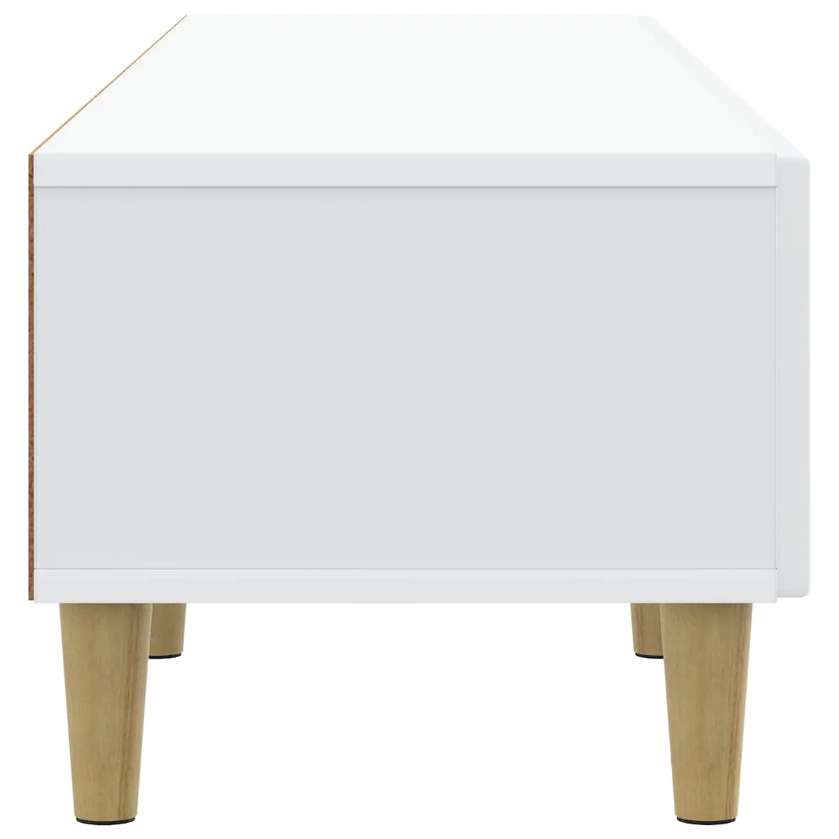White Entertainment Unit with Drawer for Home Use