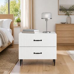 Practical White Bedside Cabinet for Everyday Use