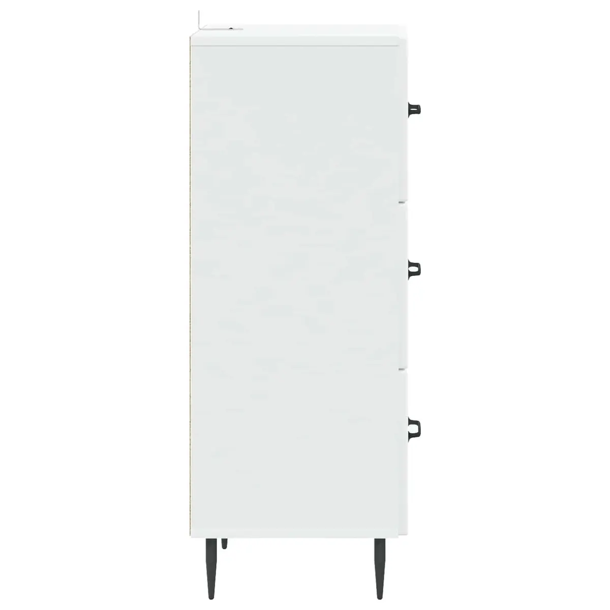 Drawer Cabinet Storage Unit Engineered Wood 33 x 34.5 x 89.5 cm White