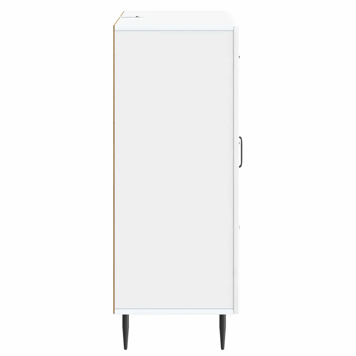 Sideboard Engineered Wood White Modern Storage Cabinet 66 x 34.5 x 89.5 cm