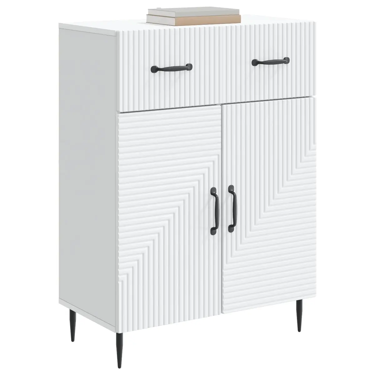 White Sideboard 66 x 34.5 x 89.5 cm for Organized Spaces