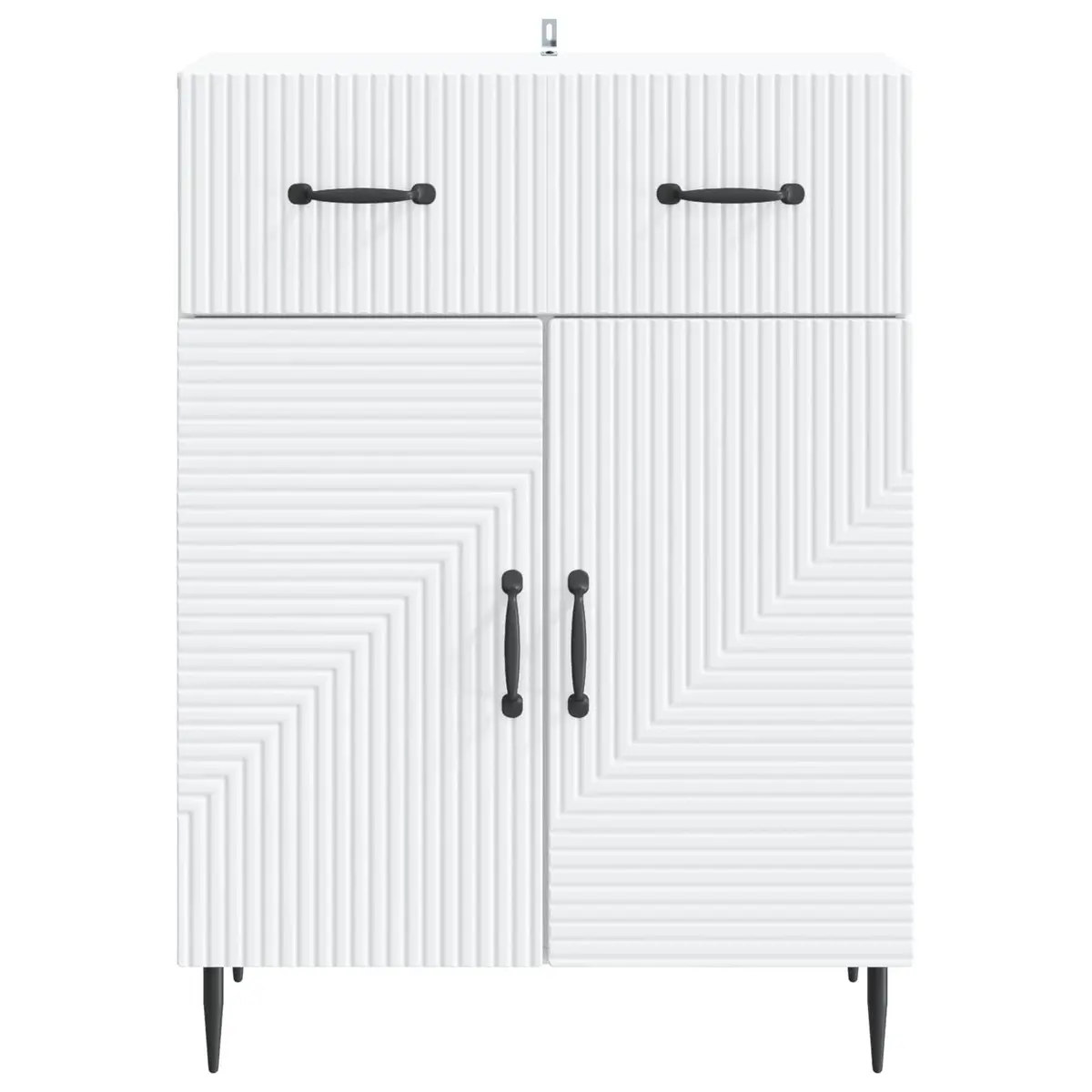White Sideboard 66 x 34.5 x 89.5 cm for Organized Spaces