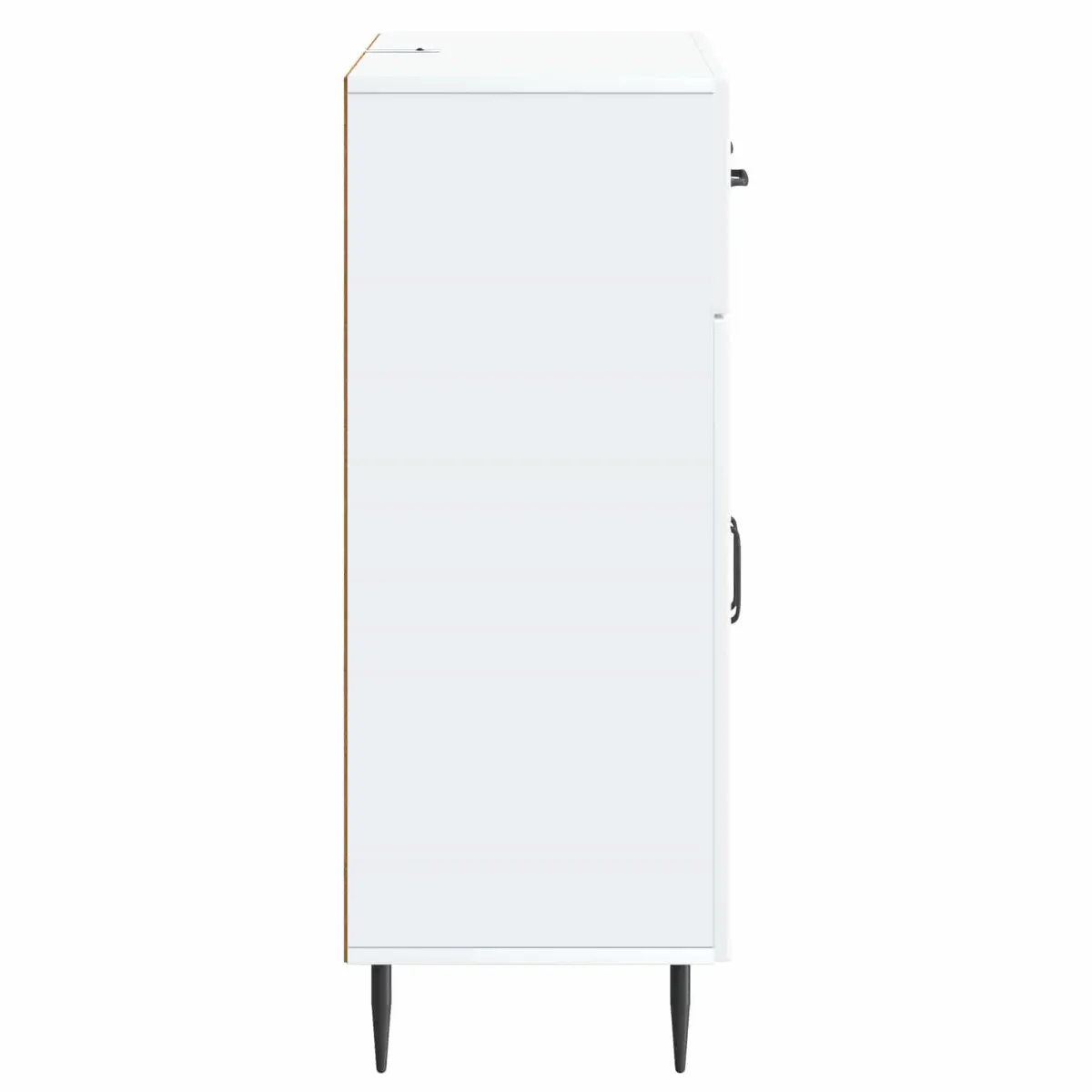 White Sideboard 66 x 34.5 x 89.5 cm for Organized Spaces