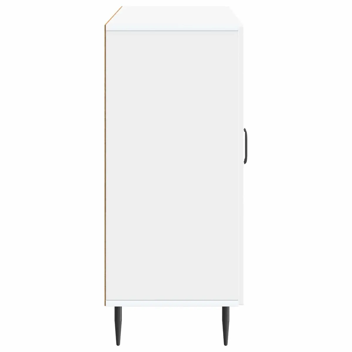 Sideboard White 89 x 34.5 x 80 cm Modern Vintage Engineered Wood Cabinet Storage