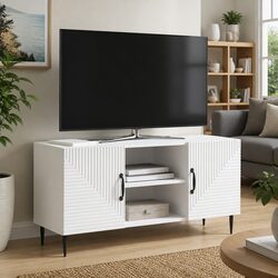 Perfectly Suited for Your Home: Vintage White TV Cabinet 102x34.5x50cm