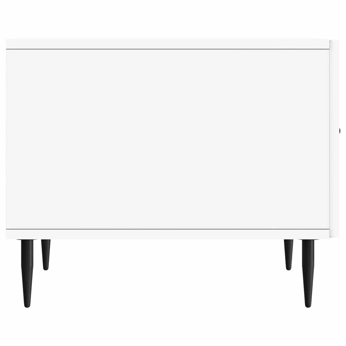 Coffee Table Engineered Wood 49 x 50 x 40 cm White Modern Accent Living Room