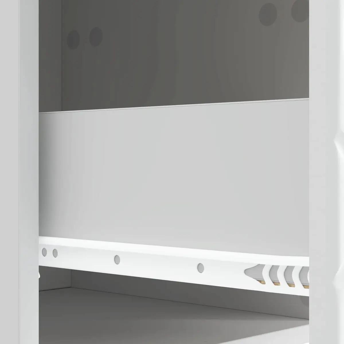 White Bedside Table Engineered Wood 62x34.5x48cm Modern Storage with Drawers