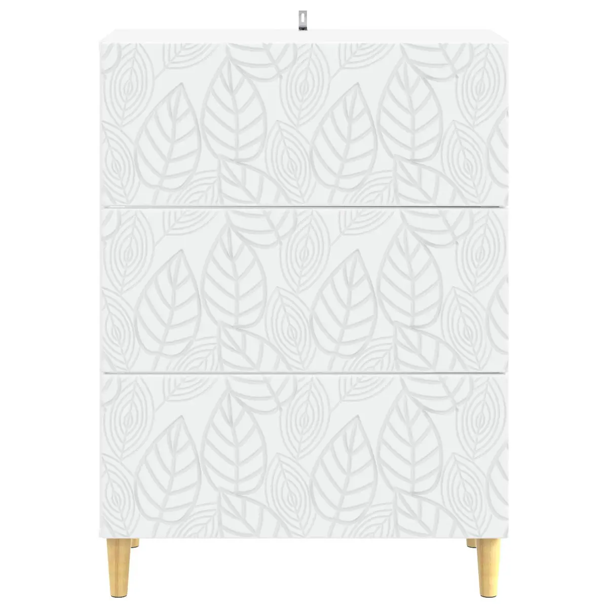 Drawer Cabinet Storage White Rectangular Engineered Wood Furniture Living Room