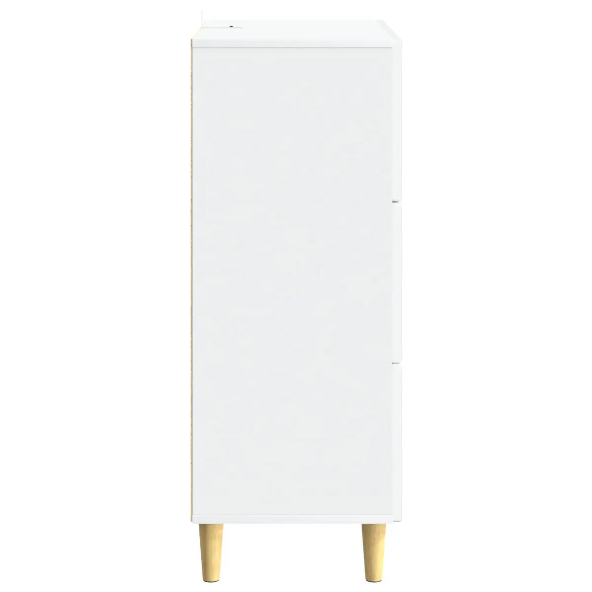 Drawer Cabinet Storage White Rectangular Engineered Wood Furniture Living Room