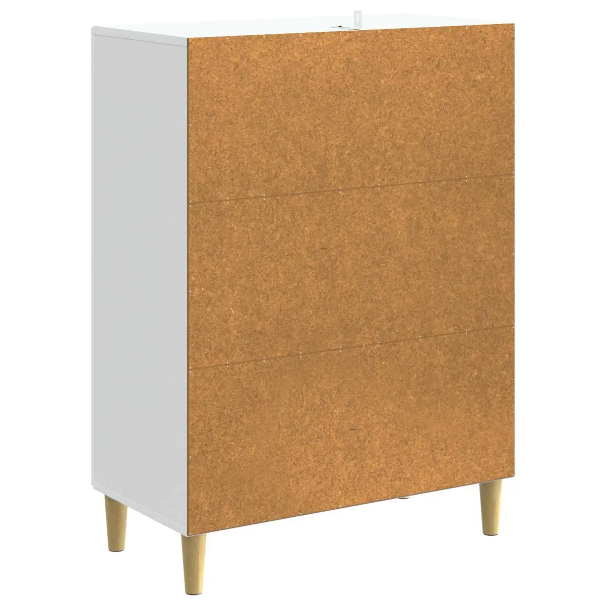 Drawer Cabinet Storage White Rectangular Engineered Wood Furniture Living Room