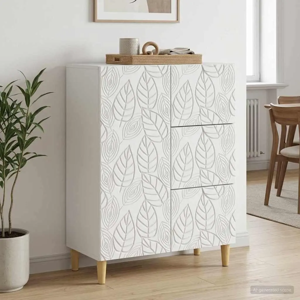 White Sideboard Cabinet for Dining and Living Rooms