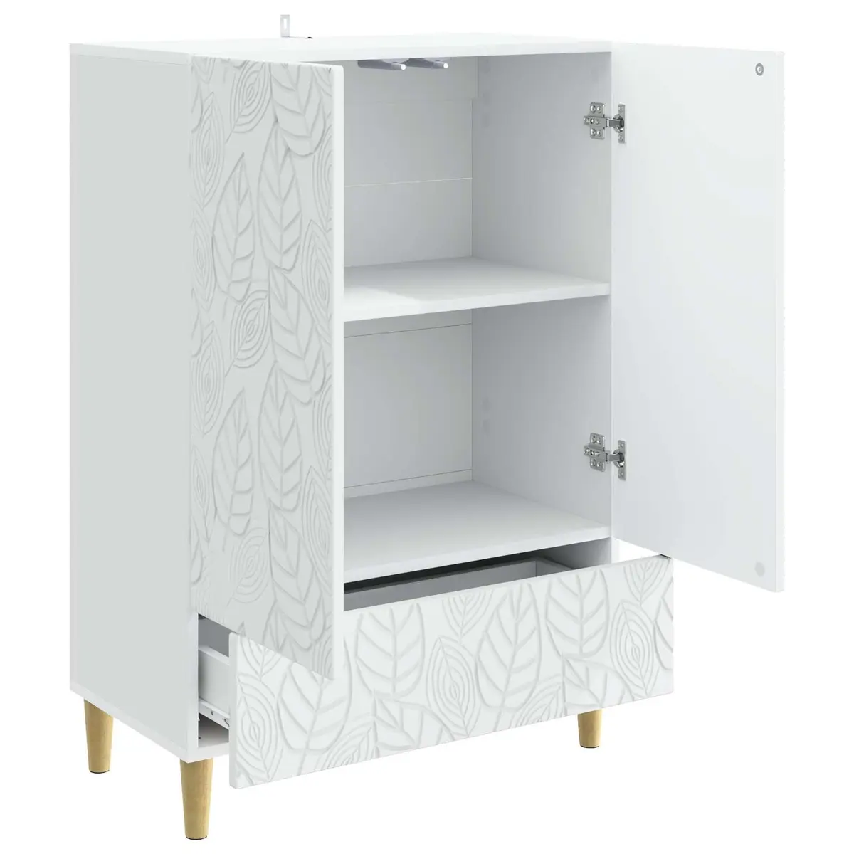 Sideboard White 66x34.5x95cm Modern Furniture Storage Cabinet Rectangular
