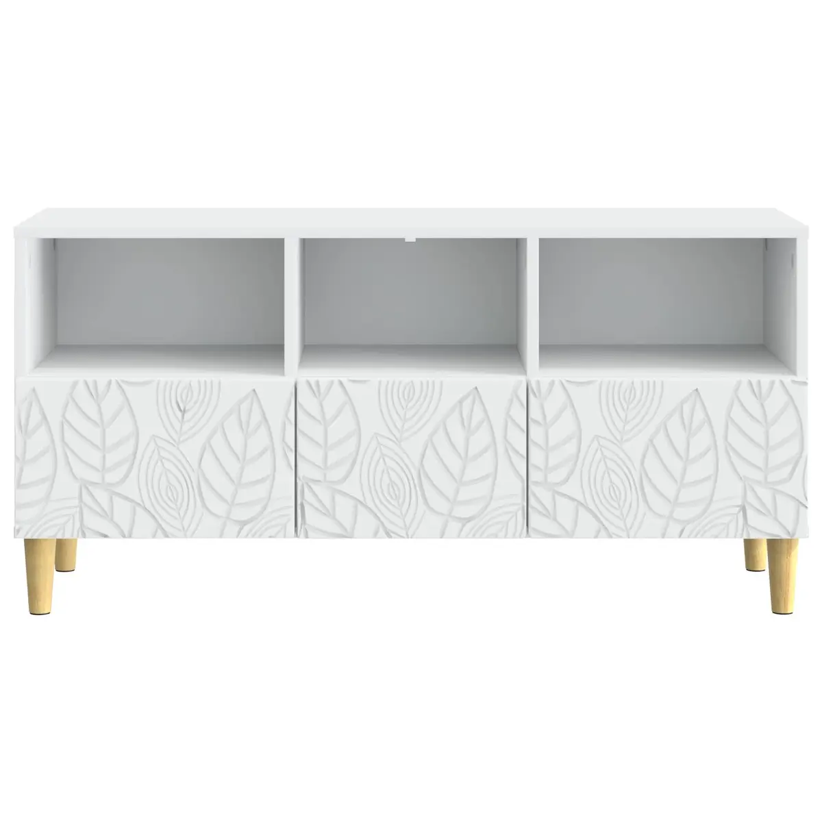 White TV Cabinet Modern Living Room Entertainment Unit Storage Furniture