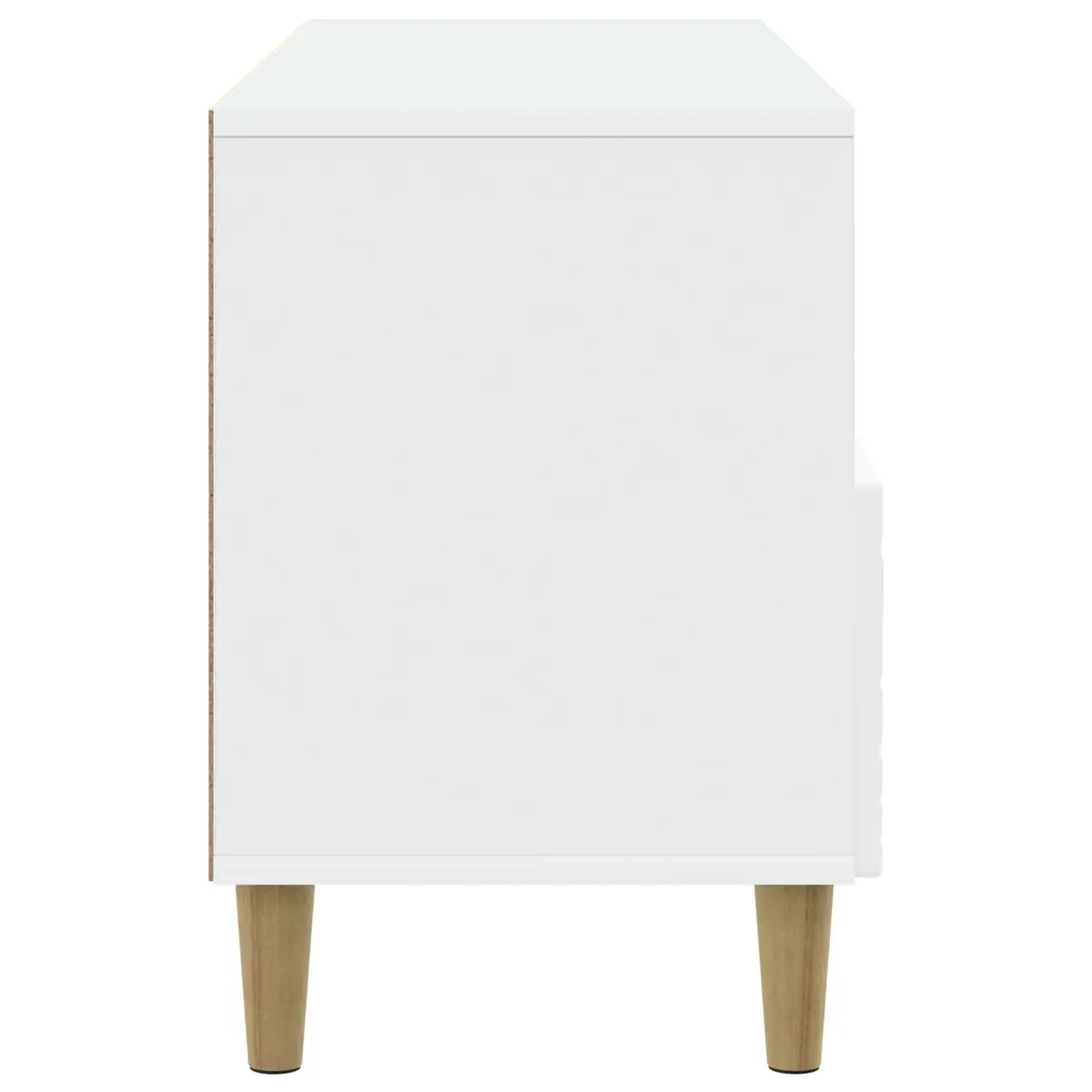 White TV Cabinet Modern Living Room Entertainment Unit Storage Furniture