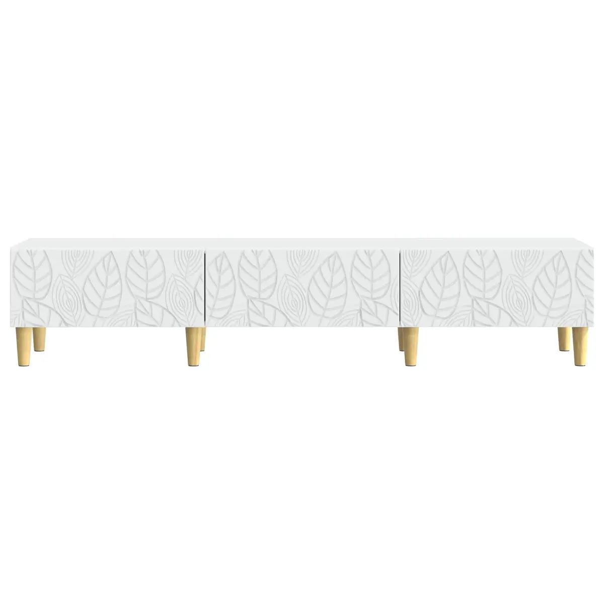TV Cabinet Engineered Wood 147 x 34.5 x 30 cm White Storage Unit