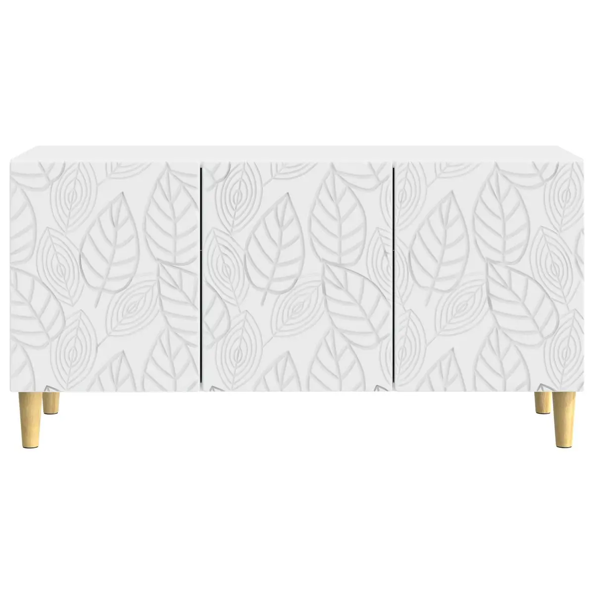 White TV Cabinet 99 x 34.5 x 50 cm for Home Use