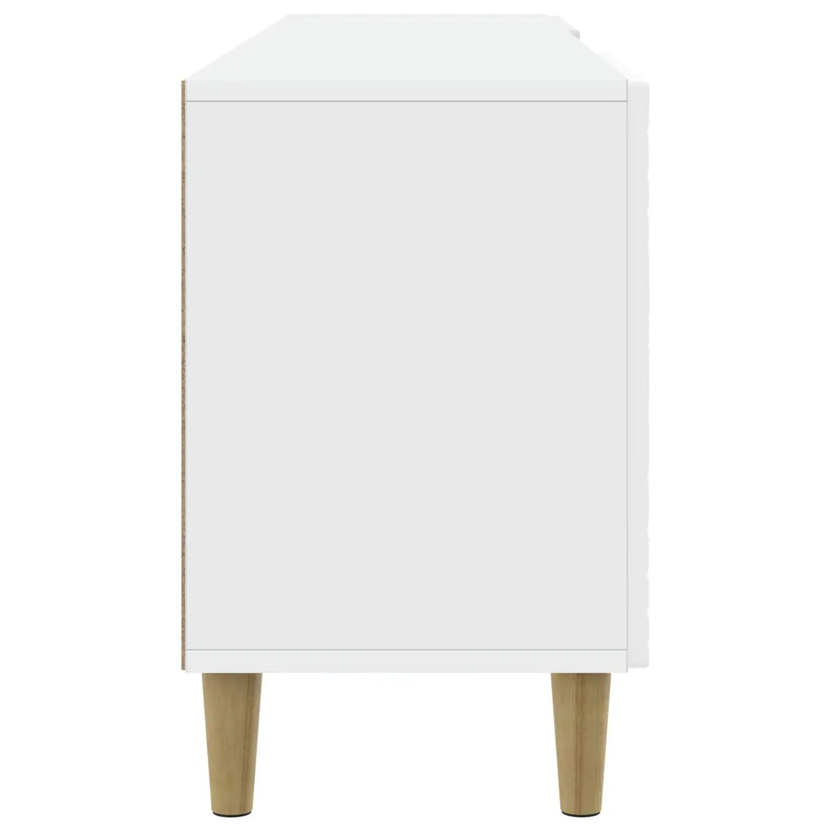White TV Cabinet 99 x 34.5 x 50 cm for Home Use