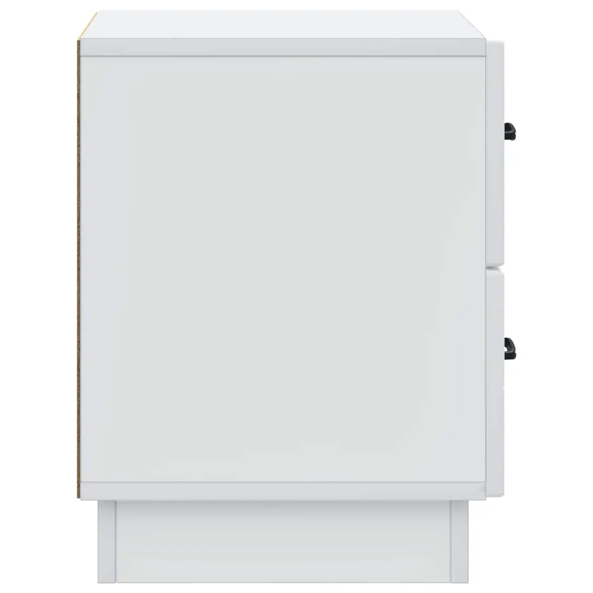Bedside Cabinet Engineered Wood Rectangular White