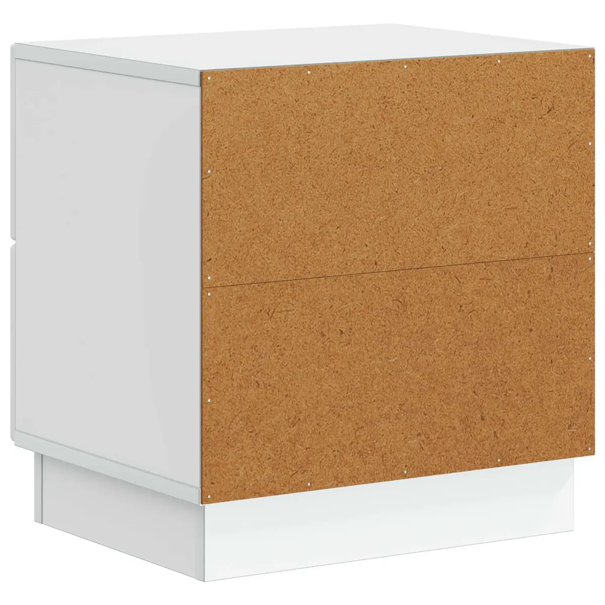 Bedside Cabinet Engineered Wood Rectangular White