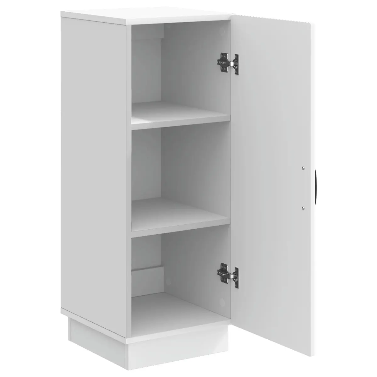 Sideboard White Engineered Wood Storage Cabinet Buffet 33x34.5x87cm with Drawers and Shelves for Dining Room and Living Area